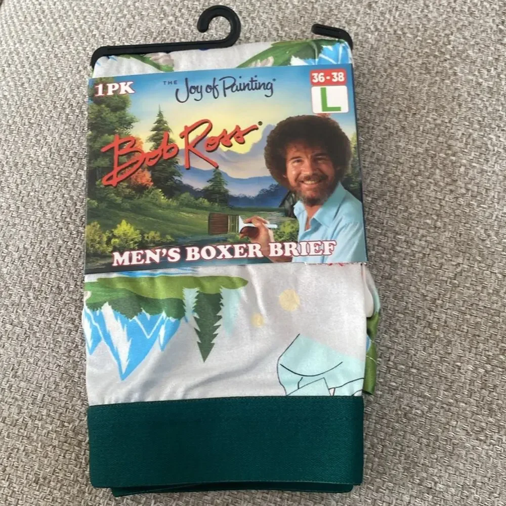 Bob Ross the joy of painting mens boxer briefs